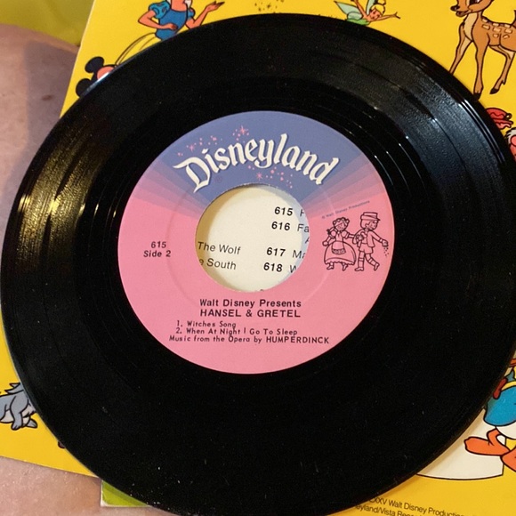 VINTAGE A DISNEYLAND RECORD/RECORD WALT DISNEY PRESENTS HANSEL & GRETELS - Picture 6 of 8